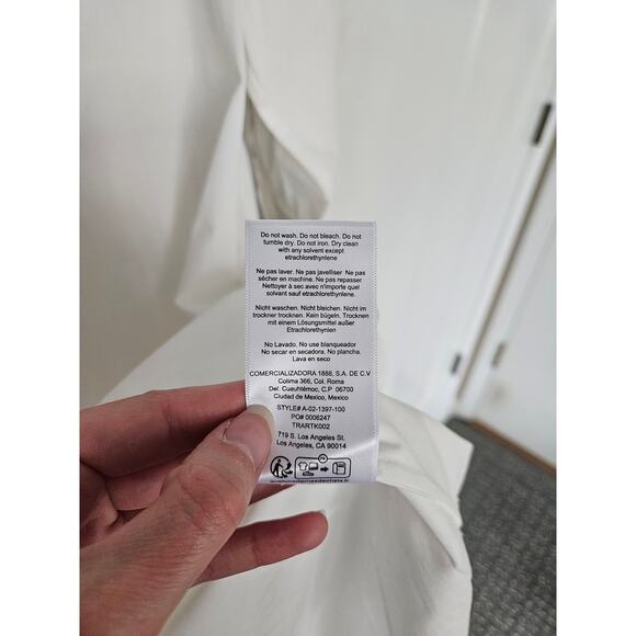 Anine Bing White Mika Shirt Midi Dress Button Down Dress NWT Size X-Small - Picture 11 of 14